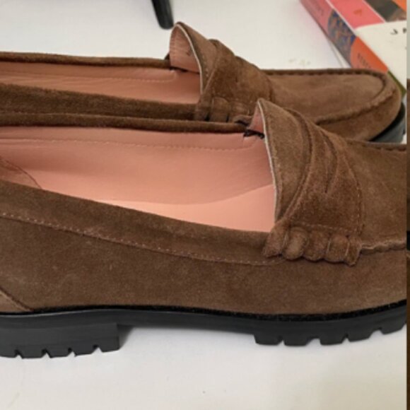 J. Crew Winona Lug Sole Penny Loafers in Toffee Size 9 - Picture 6 of 11